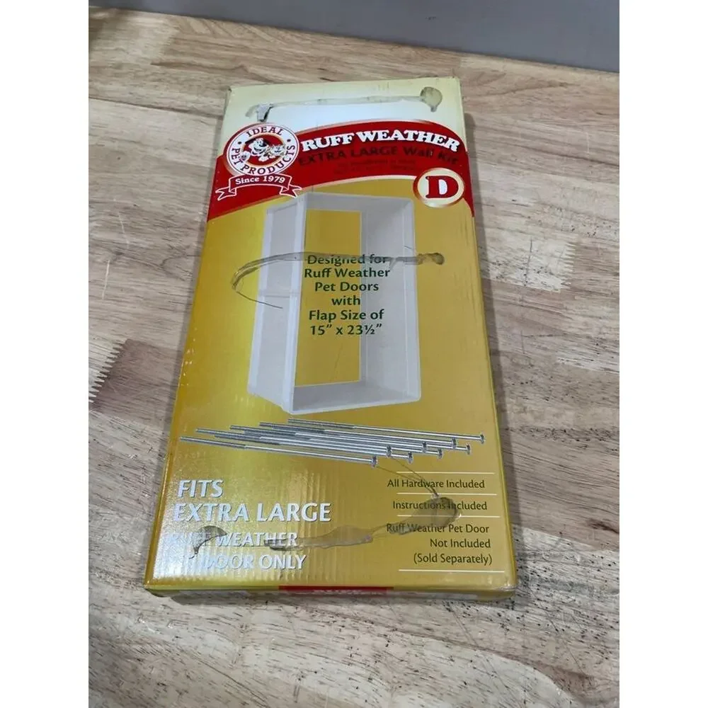 Ideal Pet Products Ruff Weather Large Thru In Wall Kit Dog Pet Door 15x23.5 NEW
